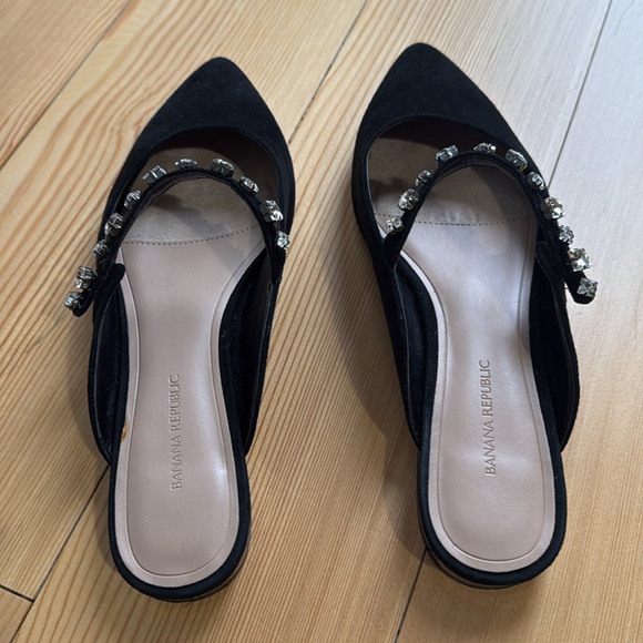 Banana Republic rhinestone embellished strap mules - Picture 2 of 7